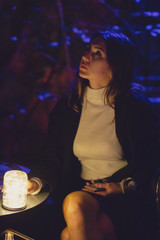 hipster girl around berlin city
