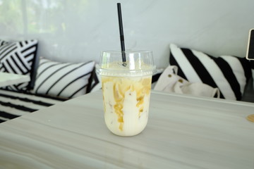 milk and honey with ice