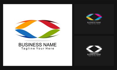 colorful logo business concept design
