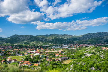 Fototapeta na wymiar The historic capital of Montenegro, Cetinje is located high in the mountains.