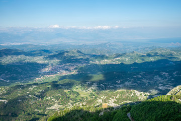 Naklejka premium The historic capital of Montenegro, Cetinje is located high in the mountains.