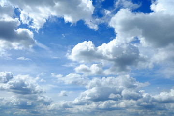 Obraz premium Blue Sky and Clouds Background.