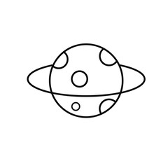 planet icon vector