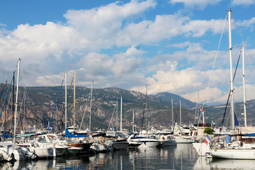 Fototapeta na wymiar French Riviera - Saint Jean Cap Ferrat harbour