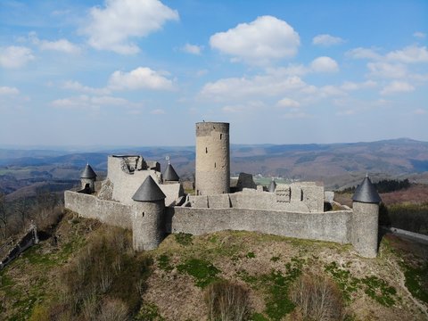 Luftaufnahme N&uuml;rburg am N&uuml;rburgring