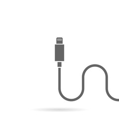 usb plug isolated on white background