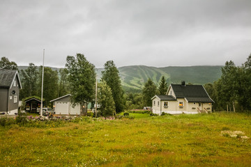 Scandinavia landscape outdoor lifestyle in the countryside