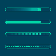 Obraz premium Futuristic progress loading bar