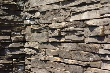 Fototapeta premium Outer wall stone siding 