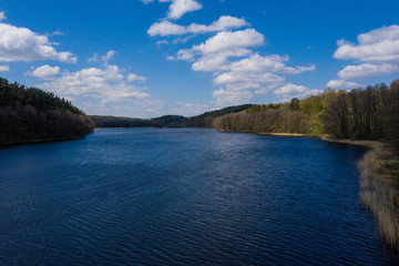 Obraz premium Sunny Spring on Polish lakes