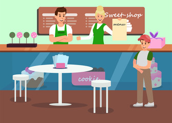 Professional Service in Sweet Shop Promo Banner