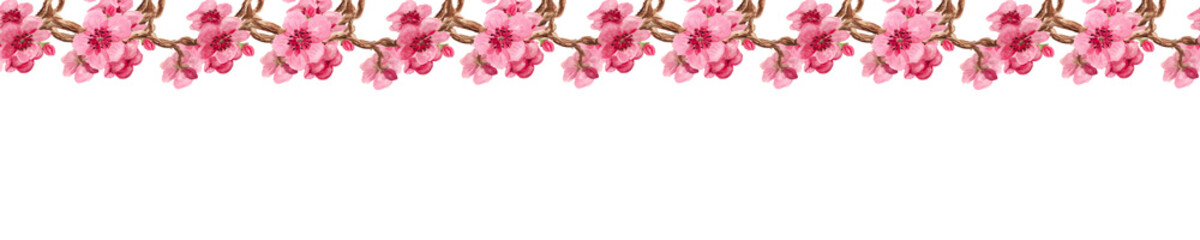 Fototapeta na wymiar Seamless pattern with sakura