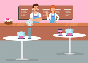 Comfort Cafe Interior Professional Service Banner