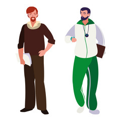 teachers classic and sports avatars characters