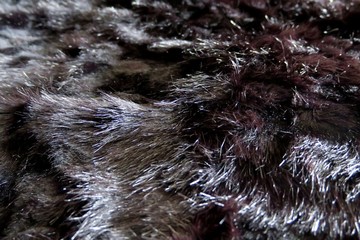 natural black fur background close up