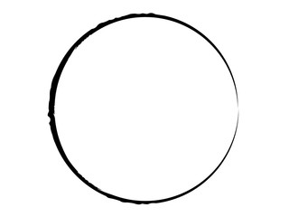 Grunge thin black circle.Black oval frame.Grunge oval shape.