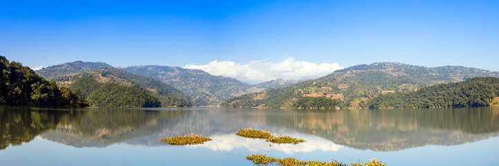 Fototapeta premium Panoramic view of Bebnas Lake