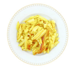 Fried Potatoes in Plate