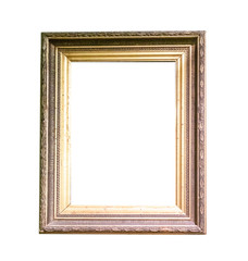 Frame picture antique antiques isolated on white background