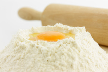 flour and eggs