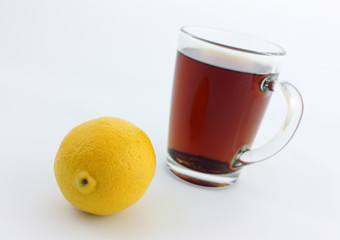 cup of tea with lemon