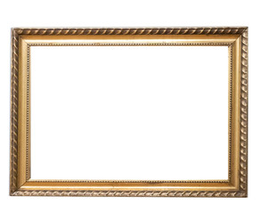 Frame picture antique antiques isolated on white background