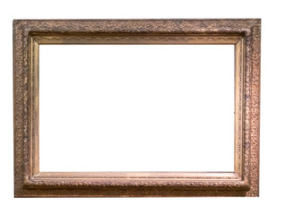 Frame picture antique antiques isolated on white background