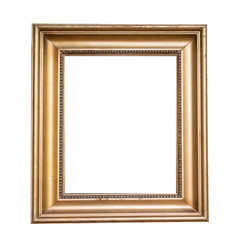 Frame picture antique antiques isolated on white background