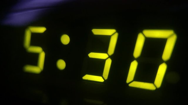 4K Digital Alarm at 5 30