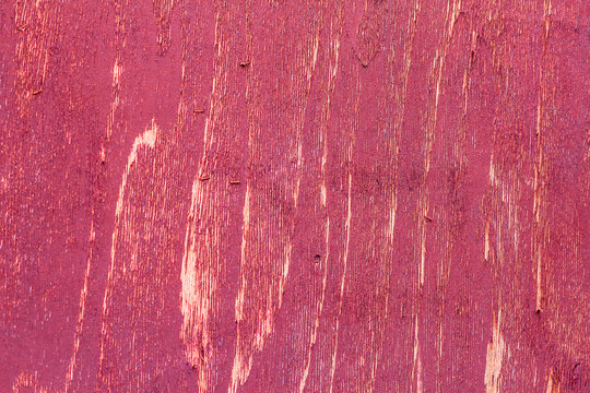 Red Wood Fence Deteriorated By Time Texture Background