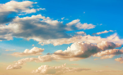 Clouds of golden hue