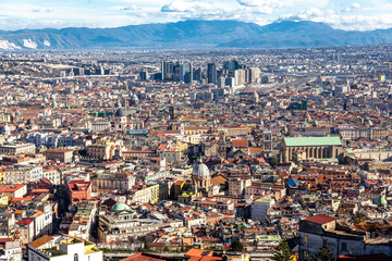 Italy, Naples, view oh Saint Martino
