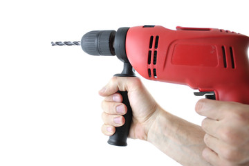 drill in hand