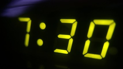 4K Digital Alarm at 7 30