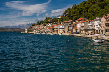 Fototapeta na wymiar Novigrad city, Dalmatia, Croatia. City on Adriatic coastline.