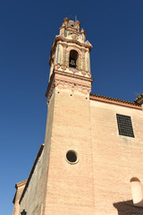 Fototapeta premium church, bell tower of Santa Ana, Ecija, Seville Province, Andalusia, Spain