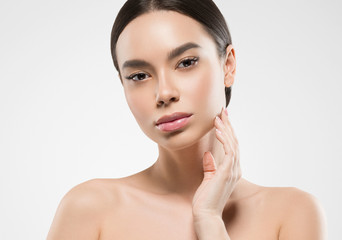 Asian beauty woman face healthy skin beauty female