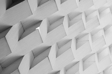 abstract of geometric building