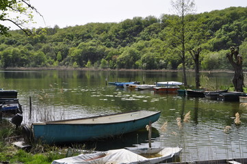 boat on the lake