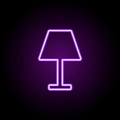 table light neon icon. Elements of Furniture set. Simple icon for websites, web design, mobile app, info graphics