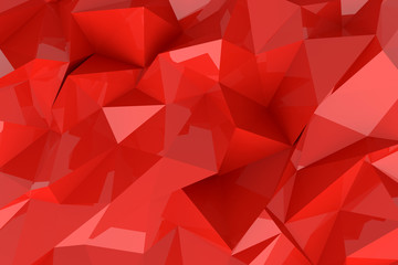 Abstract background of lowpoly. 3D rendering.
