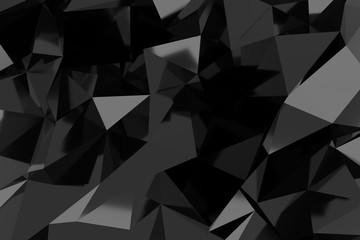 Abstract background of lowpoly. 3D rendering.