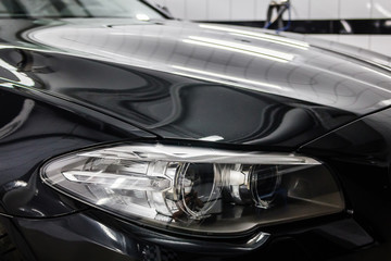 Fototapeta premium Car in polishing box
