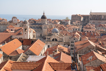 Obraz premium View of the old town from the city wall of Dubrovnik Croatia