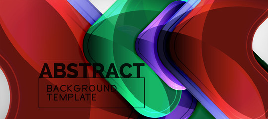 Obraz premium Shiny glossy arrows background, clean modern geometric design, futuristic composition