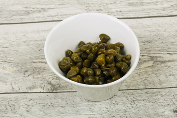 Capers in the bowl