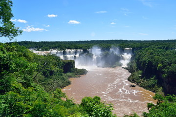 Fototapeta na wymiar paisaje de las cataratas de Iguazú