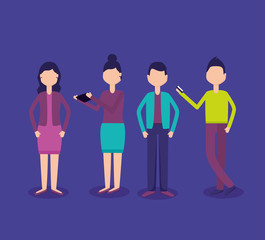 Fototapeta premium people social media