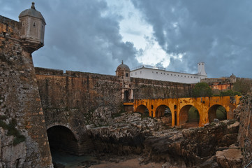 Fort of Peniche from outside in Portugal