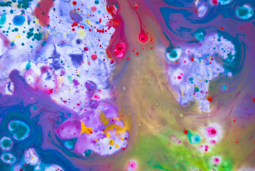 Psychedelic watercolor multicolored background. Creative artwork  paint.